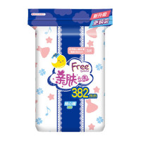 Free超长丝薄卫生巾 彩色亲肤超长丝薄棉柔表层卫生巾3片