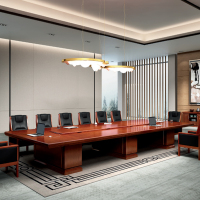 司凡 ZT-HYZ-8022 会议桌长桌油漆实木长方形会议桌大型商务会议台