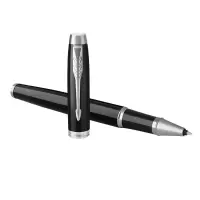 派克(PARKER) 宝珠笔 IM系列 纯黑丽雅白夹签字笔