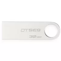金士顿(Kingston)32GB U盘 DTSE9H 金属 银色 精巧时尚 稳定可靠/