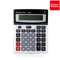 齐心 C-1232M 12位计算器 银色 YC