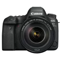 佳能EOS 6D MarkII 6D2 单反相机24-105mm USM镜头77mmUV镜电池128G卡 包 三脚架