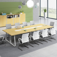 会议桌（WB）长桌会议台洽谈桌6-8人 枫木色 2800*1200*750mm 不含椅子 单位：张