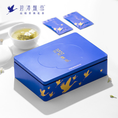 碧潭飘雪茉莉花茶叶特级(静心)金仙鹤经典礼盒180g