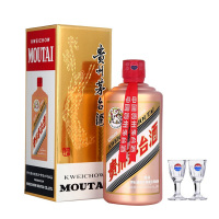 贵州茅台酒 飞天茅台玫瑰金53度酱香型白酒 500ml单瓶装