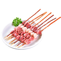 宁夏西吉县1920农户散养精品羔羊 竹签羊肉串500g