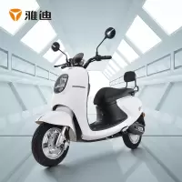 雅迪(yadea)新款 电动车米迪时尚小龟王代步车电动轻便摩托车自行车电瓶车 米迪高能版60V20AH石墨烯[白色]