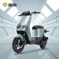 雅迪新款DE2电自锂电电动自行车都市骑行电瓶车100公里长续航男女通用款电动车 48V24AH[白色]