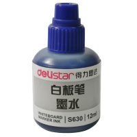 得力(deli) 白板笔墨水 白板笔补充液 易擦可加墨白板笔 S630(蓝色墨水1瓶)