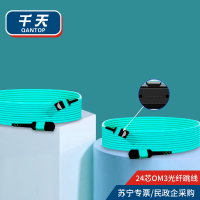 千天(QANTOP)光纤跳线 OM3万兆多模 40G光模块用集束光纤线 MPO-MPO母头24芯QT-GXTX435