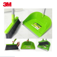 3M 思高易扫净扫把套装 6912504938113 扫把24×98cm+簸箕24×10cm 绿色 PP 1套