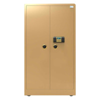 臻远全钢实心防盗保险柜 高180cm单双门密码款土豪金色