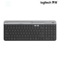 罗技 K580 无线蓝牙键盘 优联USB接收器 灰黑
