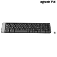 罗技 K230 无线迷你超薄静音键盘 优联接收器 黑色