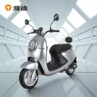 雅迪(yadea)新款 电动车米迪时尚小龟王代步车电动轻便摩托车自行车电瓶车 米迪高能版60V20AH石墨烯[灰色]