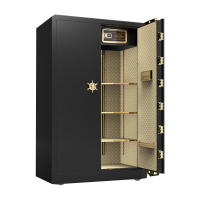 臻远全钢实心防盗保险柜 高180cm单双门密码款尊贵黑色