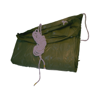 东风宿营车EQ5118篷布 军绿油布+白色内衬+棉絮填充物