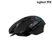 罗技 G502 光电自适有线鼠标2米 黑色