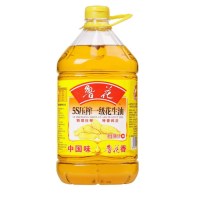 福临门 鲁 花食用油 5S 压榨一级 花生油 5L