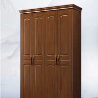 科亚森(KEYASEN) 四门实木橡木家用卧室衣柜（胡桃色、海棠色、榉木色） KYS-20001