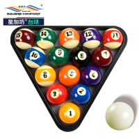 星加坊黑八水晶台球子美式十六彩桌球杆斯诺克球子标准大号台球用品(57mm)