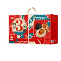齐鲁荟萃 鸭蛋三宝(咸鸭蛋、烤鸭蛋、松花蛋)20枚礼盒 鸭蛋组合装