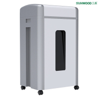 三木(SUNWOOD) MSD9620 锰钢侠系列碎纸机 30/3L 5级保密 双入口碎光盘 长时间连续工作 银白色
