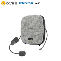 PANDA/熊猫K80扩音器教师教学导游用小蜜蜂扩音机便携式腰挂室内户外专用便携播放机迷你插卡音箱 黑色