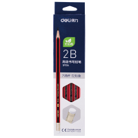 得力 铅笔 书写 绘画铅笔 铅笔笔 学生铅笔 2B(S936)12支/盒
