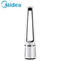 美的 Midea AMS150-C无叶风扇智能温感空气净化扇家用落地扇轻音塔扇遥控定时