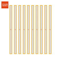 优必利 硬胶磁条 白板磁铁吸铁石彩色压纸磁力条磁贴 20cm彩色磁条 10条 8120黄色