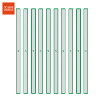 优必利 硬胶磁条 白板磁铁吸铁石彩色压纸磁力条磁贴 30cm彩色磁条 10条 8030绿色