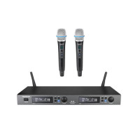 得胜(TAKSTAR) 话筒 M-2R一拖二真分集无线麦克风 U段手持会议无线话筒