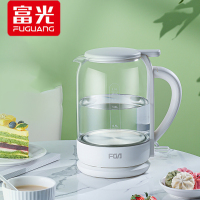 富光电热水壶烧水壶自动断电家用大容量烧水器玻璃开水壶烧水壶白色