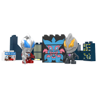 正版万代奥特曼奥特积木经典场景套装罗布奥特曼决战鲁格赛特男孩女孩玩具