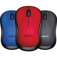 罗技M220静音无线鼠标光电鼠标便携笔记本台式电脑办公家用游戏女生M186升级 灰色