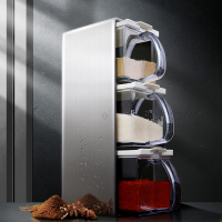 两组不锈钢调味盒