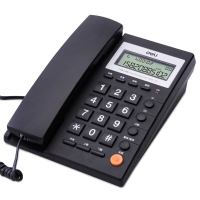 得力785 电话机 来电显示办公家用电话机(黑色)