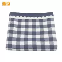 亚京 格子枕巾 52*78cm 蓝色