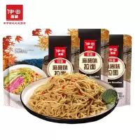 伊田面馆 拌面 非油炸 速食方便面拉面 3连包纯香麻酱味 420g*3袋