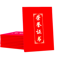 广博(GuangBo)12K荣誉证书绒面外壳获奖证书附带内芯 ZZS6687-2（10本装）
