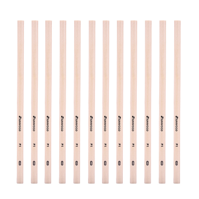 三木(SUNWOOD)效率王系列 12支装 HB原木盒装书写 绘画铅笔 P1