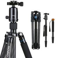 百 诺(Benro)三脚架 C2282TV2 单反三脚架 碳纤维 佳能尼康相机专业发烧单反三脚架云台