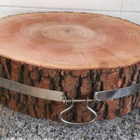 红毛柳菜墩子 木制柳木菜墩实木菜板整木加厚肉墩家用菜墩子50*8