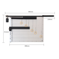 得力切纸机8013钢质切纸刀