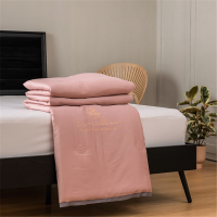 DP 苏宁宜品 春夏纯色山茶花天丝可水洗夏凉被 山茶花夏被 200*230cm 胭脂粉