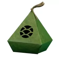 端午粽子外包装盒 盐鸭蛋粽子盒 小创意菱形手提盒 小号 约放置3-4个粽子（颜色随机）单位：个