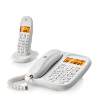 摩(托罗)拉CL101C数字无绳电话机 办公子母机 家用无线座机 一拖一 颜色随机