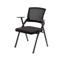 慧采云 培训椅会议椅折叠网面办公椅黑色商务时尚简约办公椅