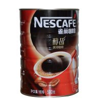 雀巢咖啡(NESCAFE)醇品速溶·纯黑咖啡粉罐装500g 无糖添加 褐色